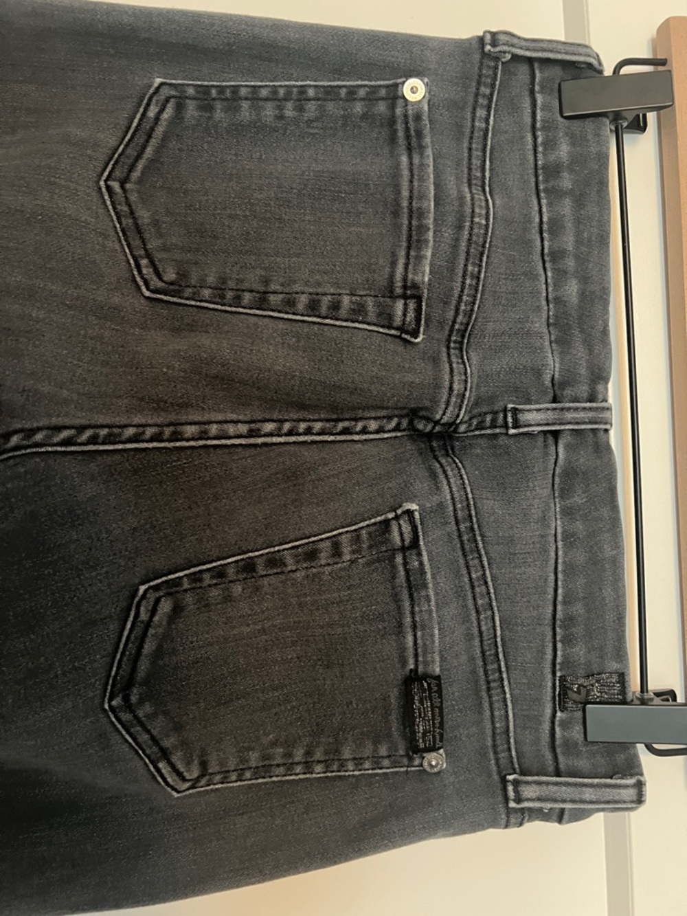 7 For All Mankind Black Skinny Jeans - Picture 3 of 5